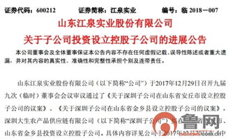 江泉實業子公司投資設立兩家控股子公司，拓展多元化布局應對盈利壓力